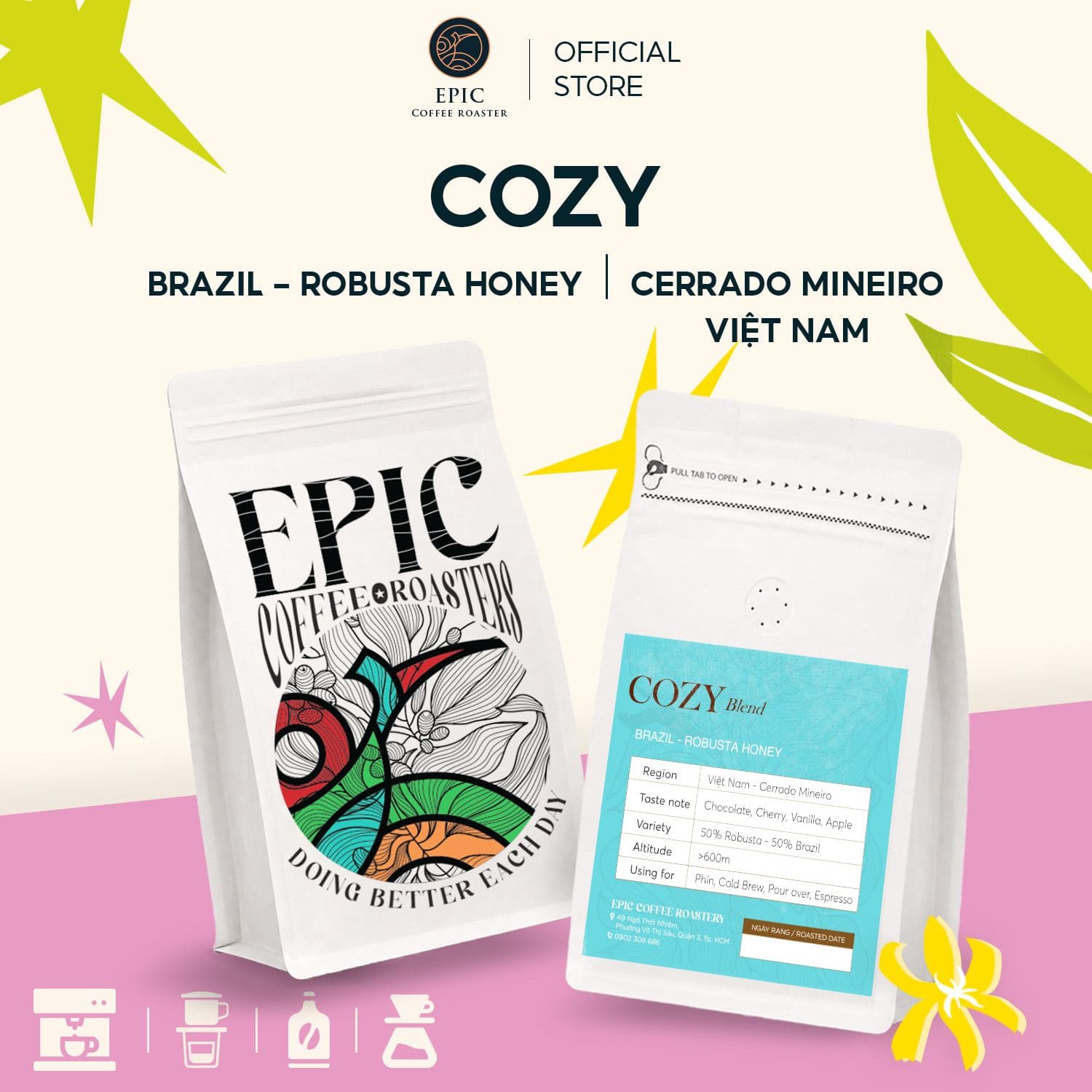 Cozy Blend — Brazil & Robusta Honey
